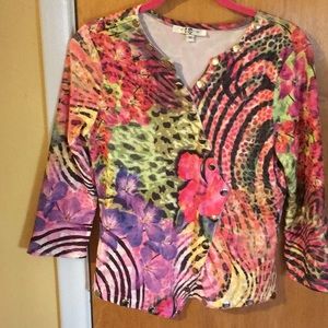 One of a kind, colorful top